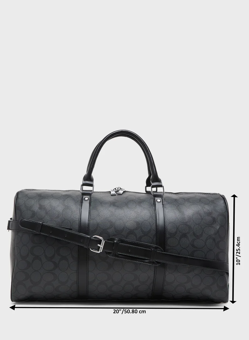 Robert Wood Casual Printed Travel Duffle Bag