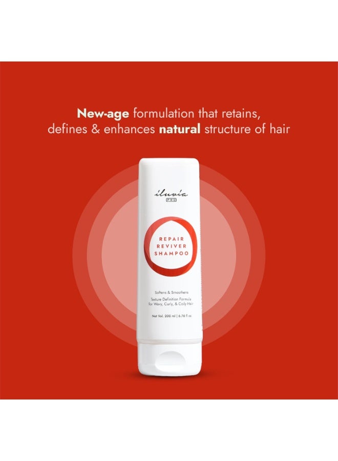 إلوفيا الشعر المجعد والمموج - شامبو لإصلاح الشعر المجعد والمموج - خالي من الكبريتات والبارابين 200 مل - Image 2