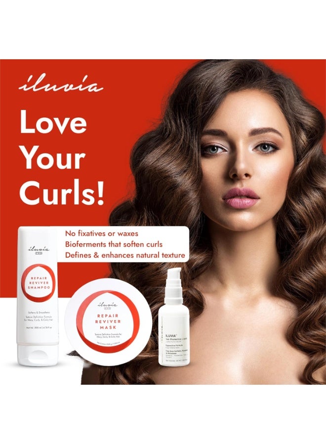 إلوفيا الشعر المجعد والمموج - شامبو لإصلاح الشعر المجعد والمموج - خالي من الكبريتات والبارابين 200 مل - Image 5