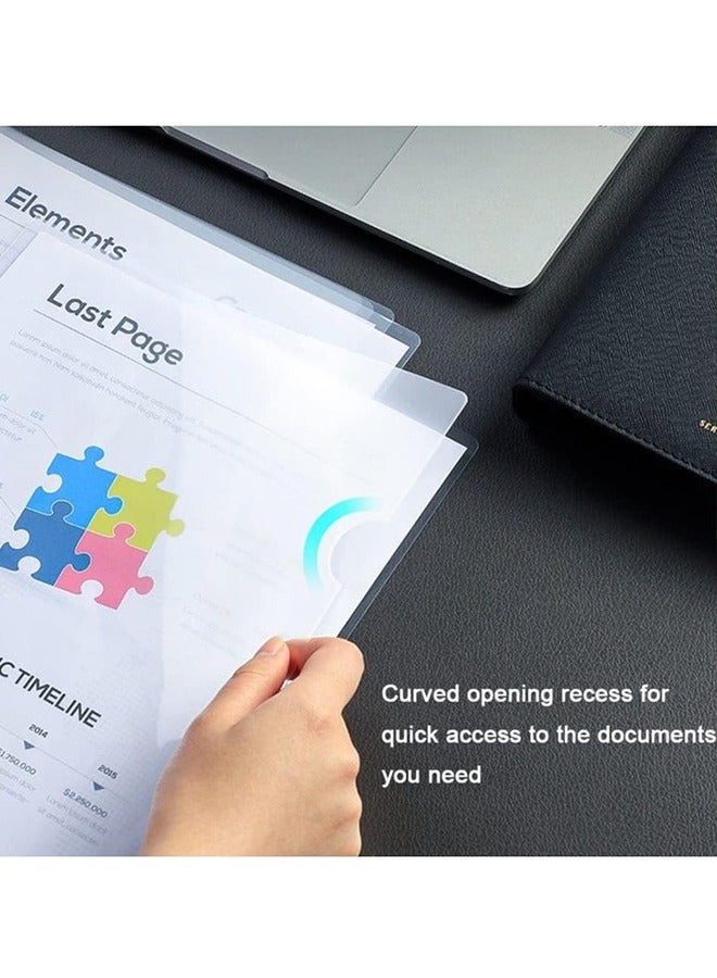 30 Pack Clear Plastic A4 Document File Folder Project Organiser Protector