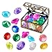 XIJUAN Diving gem Pool Toys Sand Toys14 Color Diamond Treasure Chest Summer Swimming gems Pirate Diving Toy Set Underwater Swimming toyChildrens Game Gifts for Boys and Girls - Image 3