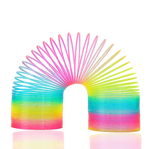 Vinciph Magic Giant Rainbow Coil Toy Jumbo Classic Multicolor Coil Spring Toy for Boys and Girls Birthday Christmas Party42 x 42 inch - Image 1