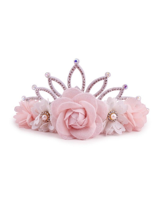 mligril Baby Girl Floral Headbands- 3pcs Nylon Headband Handmade Flower Crown Elastic Hairband Newborn Toddler Hair Accessories Gifts for Girls （1-6 years old） - Image 2