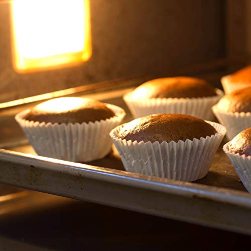 Warm party Warmparty Baking Cups Cupcake Liners, Standard Sized, 300 Count (White) - Image 4
