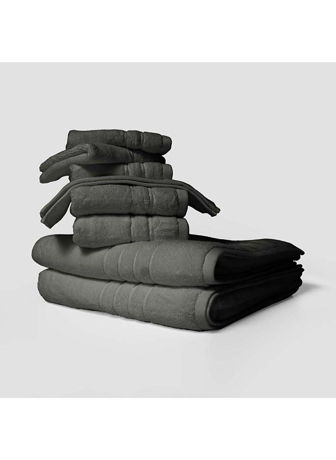 La'Marvel 8 Pieces Set by La'Marvel, Grey 600 GSM 100% Cotton Plux Towels  - Image 3