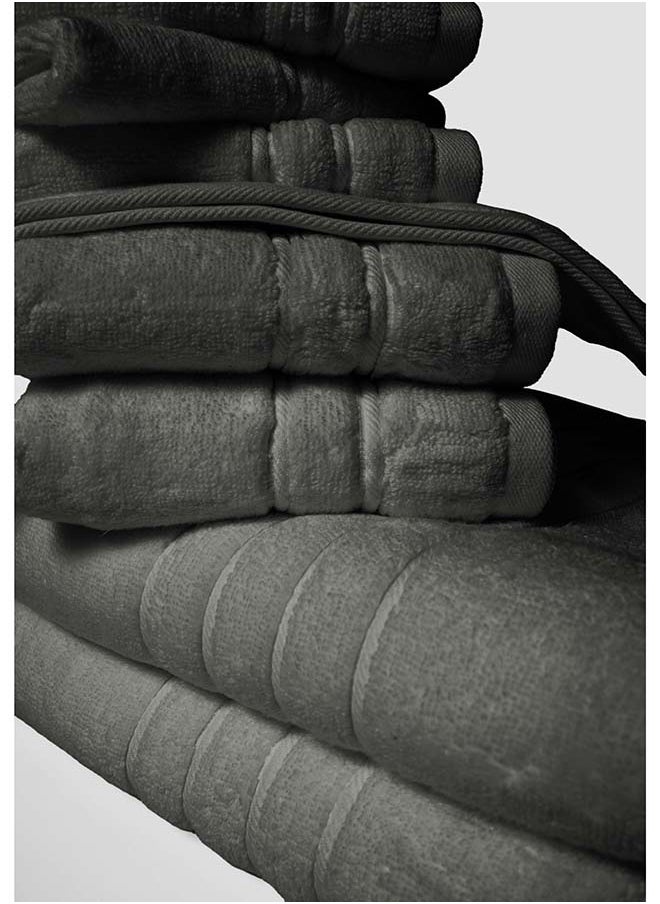 La'Marvel 8 Pieces Set by La'Marvel, Grey 600 GSM 100% Cotton Plux Towels  - Image 5