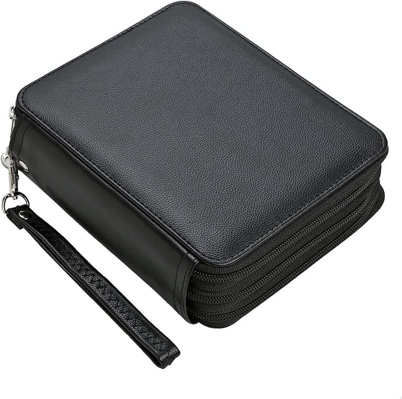 Lbxgap PU Pencil Case - 72 Slots Colored Pencil Case Organizer with Zipper for Watercolor Pens, Pencil Case Organizer for Artist - Image 1