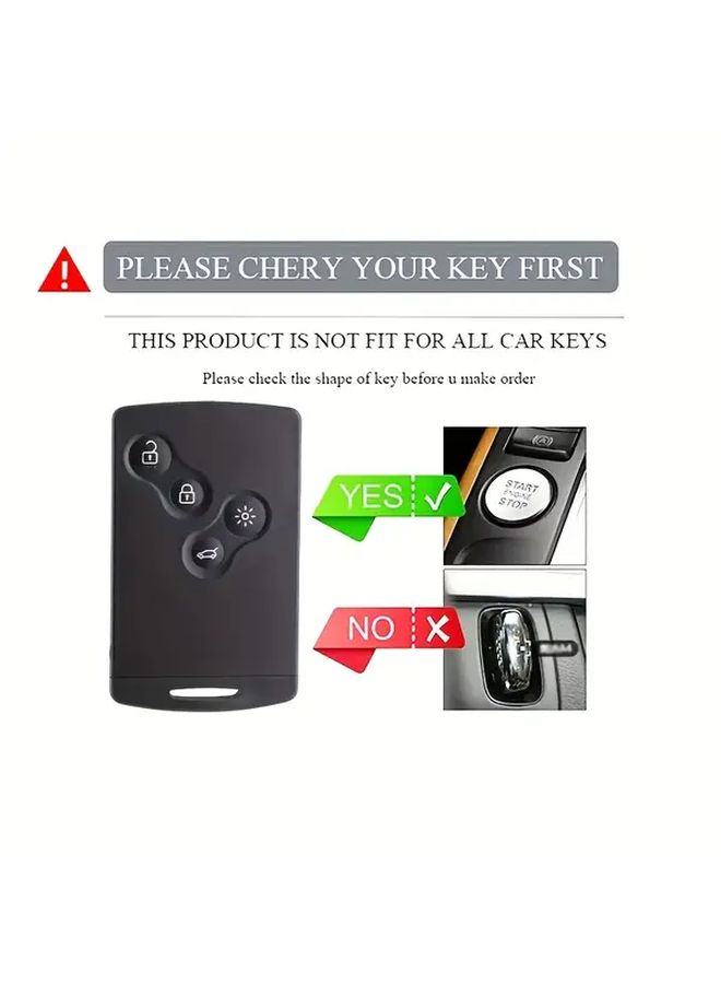 White TPU Car Key Case Cover For Renault Models Kaptur Captur Logan Laguna - Image 3