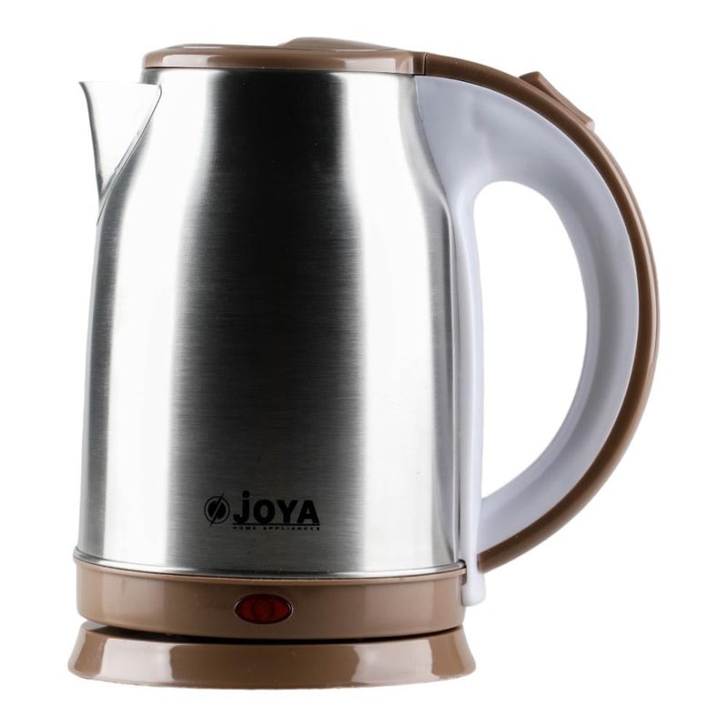 JOYA Electric Kettle 1.8 Liter Steel Beige Color - Stainless Steel Water Boiler with Auto Shut-Off, Premium Kitchen Appliance for Home Use - Image 1