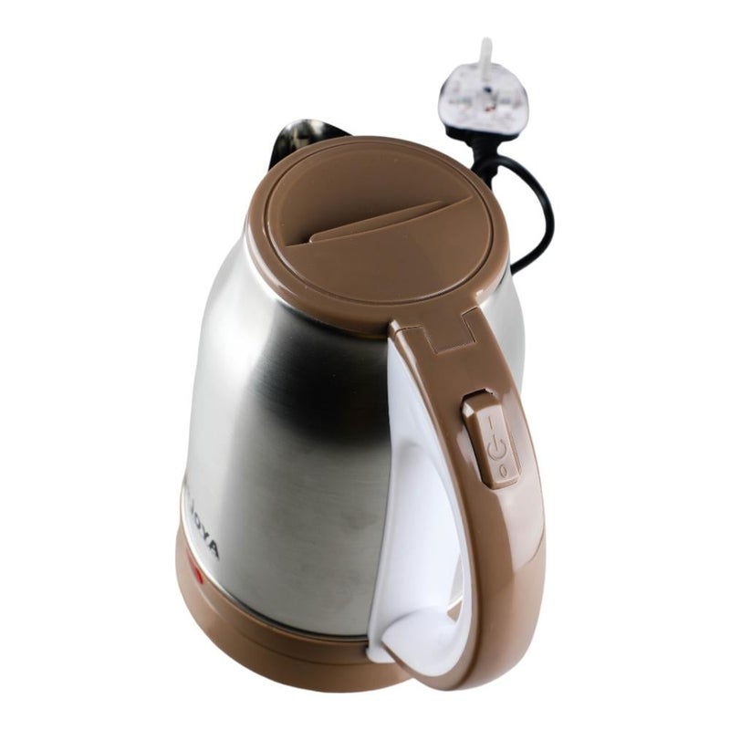 JOYA Electric Kettle 1.8 Liter Steel Beige Color - Stainless Steel Water Boiler with Auto Shut-Off, Premium Kitchen Appliance for Home Use - Image 3
