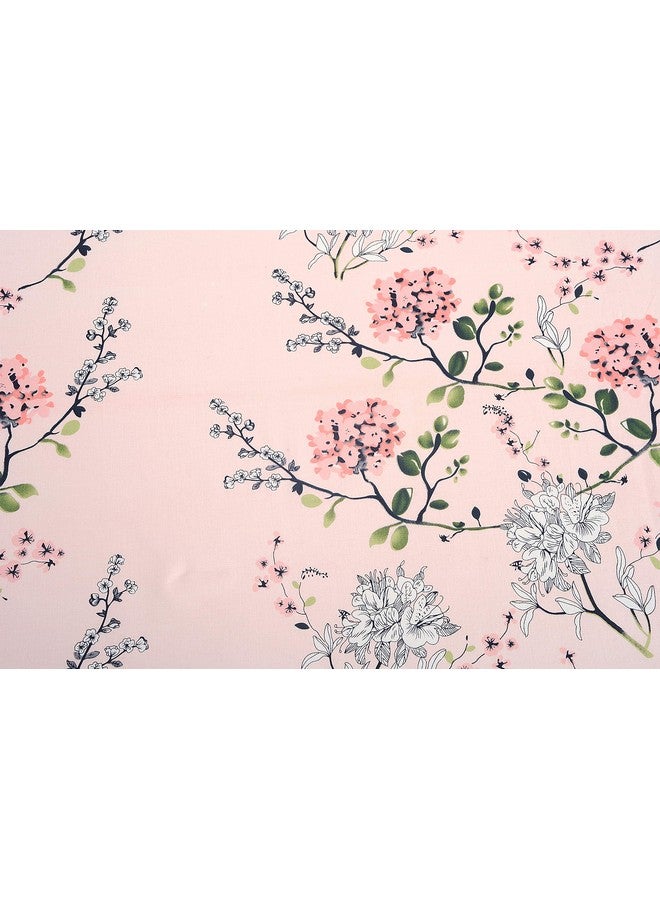 Swayam Ananda Collection 200 TC Cotton Double Bedsheet with 2 Pillow Covers - Soft and Comfortable Fabric, Breathable - Pink - Image 3