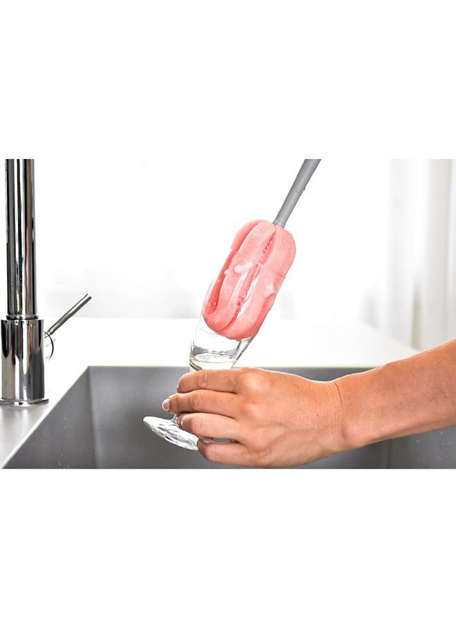 APEX - Glasses & bottles Sponge with self standing handle. - Image 1