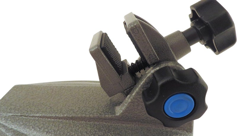 Taytools Micrometer Stand Cast Iron Base Rubber Lined Jaws 4.75” wide x 6.5” long x 4.5" High MS-1 - Image 2