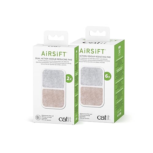 Catit Airsift Dual Action Air Purifier Pad, 6 Pack – Two Media Filter to Keep Litter Box Odors at Bay - Image 5