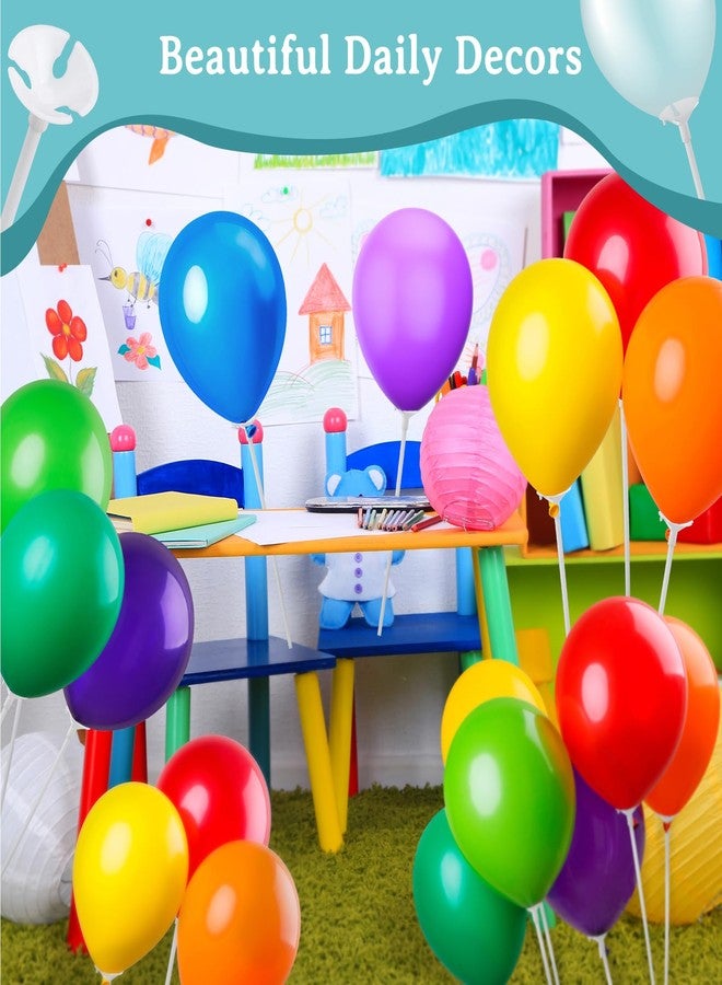PP OPOUNT 320 PCS Balloon Sticks, 12.6 inches Plastic Balloons Sticks, Balloon Holders for Anniversary, Wedding, Birthday, Party Decoration, BalloonSticks with Bases, Balloon Sticks with Cups - Image 5