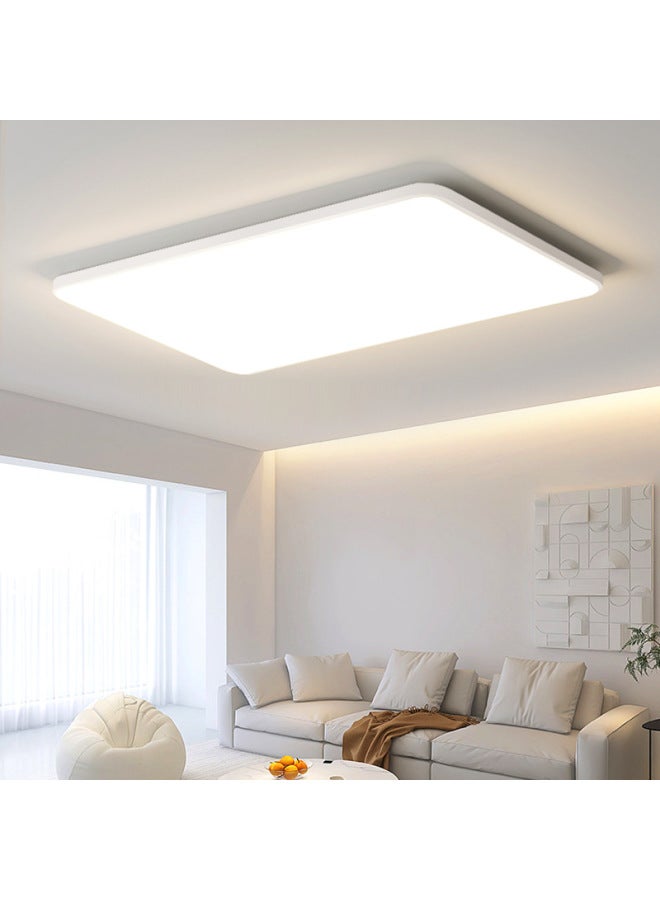 Loquat Led Ceiling Lamp Rectangular Living Room Main Lamp Ultra-thin Super Bright Headlight Modern Simple Atmospheric Lamps-Color: Square 60cm High Brightness White Light - Image 5