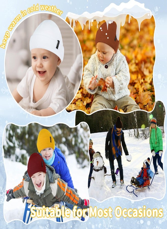 Zando Unisex Baby Beanie - Cute Kids Warm Soft Winter Hat for Baby Boy & Girl, Toddler to Newborn, Yellow, 3-8 Years - Image 4