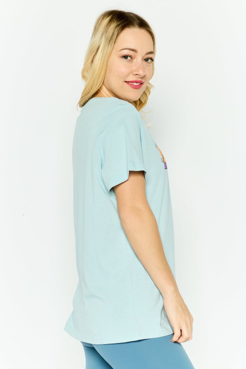 PUMA Women Sportswear Fit Short Sleeves Training T-shirt, Turquoise - Image 4