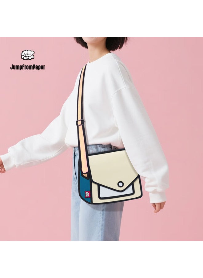 Jumpfrompaper Heihe Bag Mini Style Anime Crossbody Commuter Shoulder Bag Gift For Women, Beige