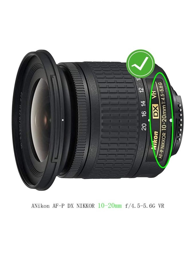 HUIPUXIANG 72mm Lens Cap Cover Compatible with Nikon AF-P DX NIKKOR 10-20mm f/4.5-5.6G VR,HUIPUXIANG [2 Pack]  - Image 1