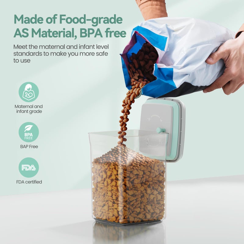 FAFAFLYER Dog-Cat POP Treat-Airtight jar-Container - 1.3 Qt/1.2 L | Ideal For Up To 1.3 Lb Of Treats | Stackable One-Touch Opening | BPA-Free - Image 4