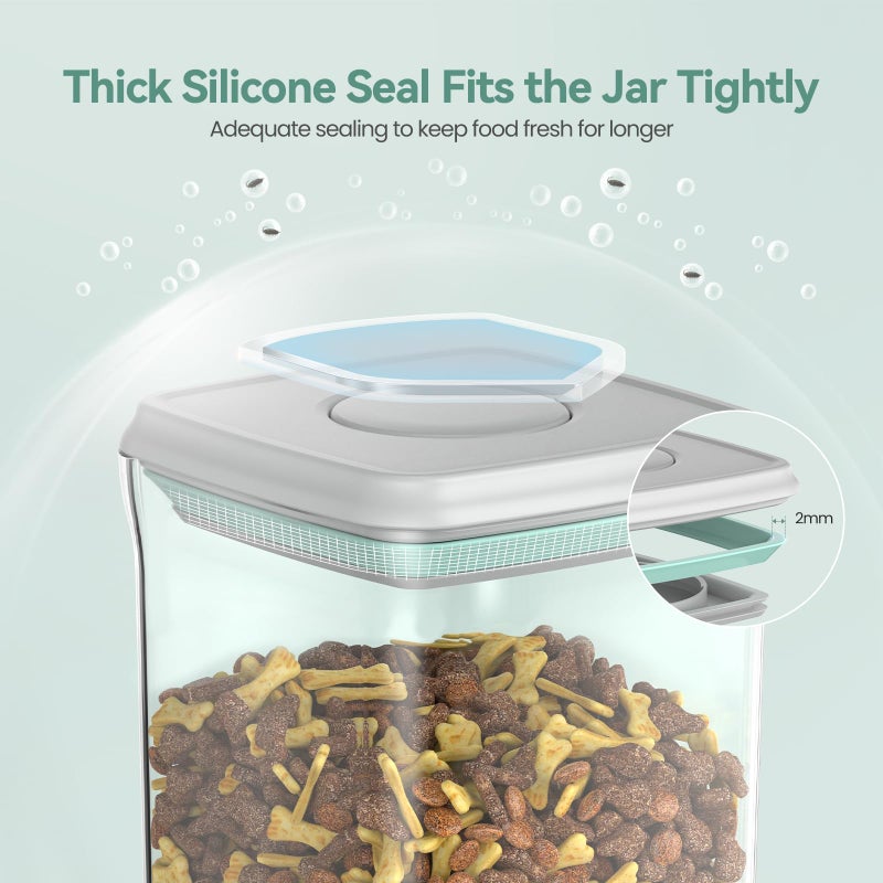 FAFAFLYER Dog-Cat POP Treat-Airtight jar-Container - 1.3 Qt/1.2 L | Ideal For Up To 1.3 Lb Of Treats | Stackable One-Touch Opening | BPA-Free - Image 3