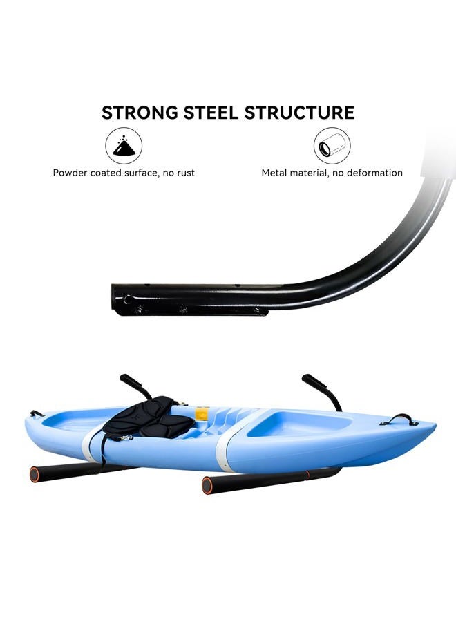 TWO STONES Surfboard Rack for Wall, Paddle Board Rack Storage for Ceiling/Wall, Heavy Duty Surfboard Wall Mount to Display SUPs, Paddleboards, Longboards, Indoor and Outdoor - Image 3