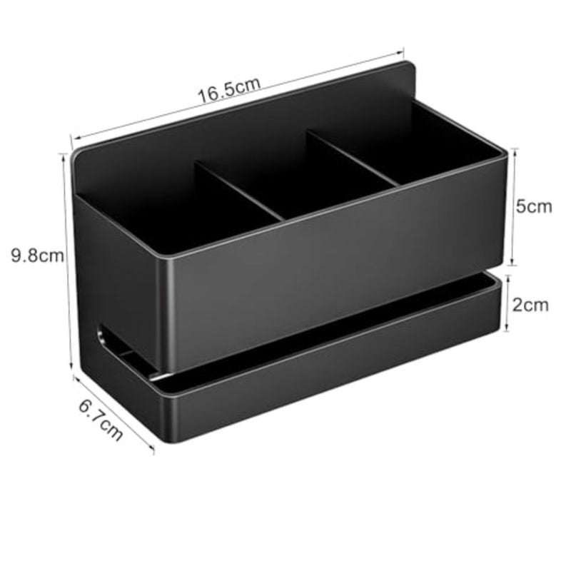 Aluminum Electric Toothbrush Holder - Bathroom Wall Mounted Toothbrush Holder Black - Image 2