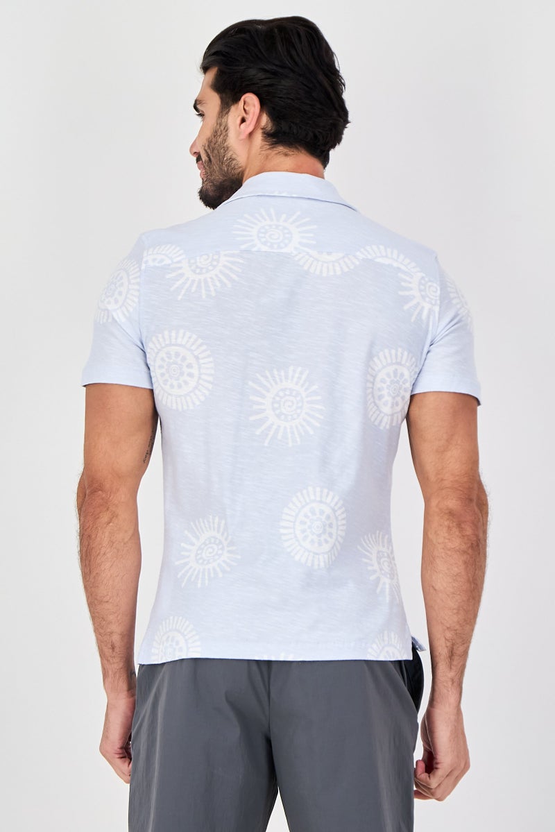 Celio Men Regular Fit Short Sleeve Allover Print Casual Shirt, Multicolor - Image 3