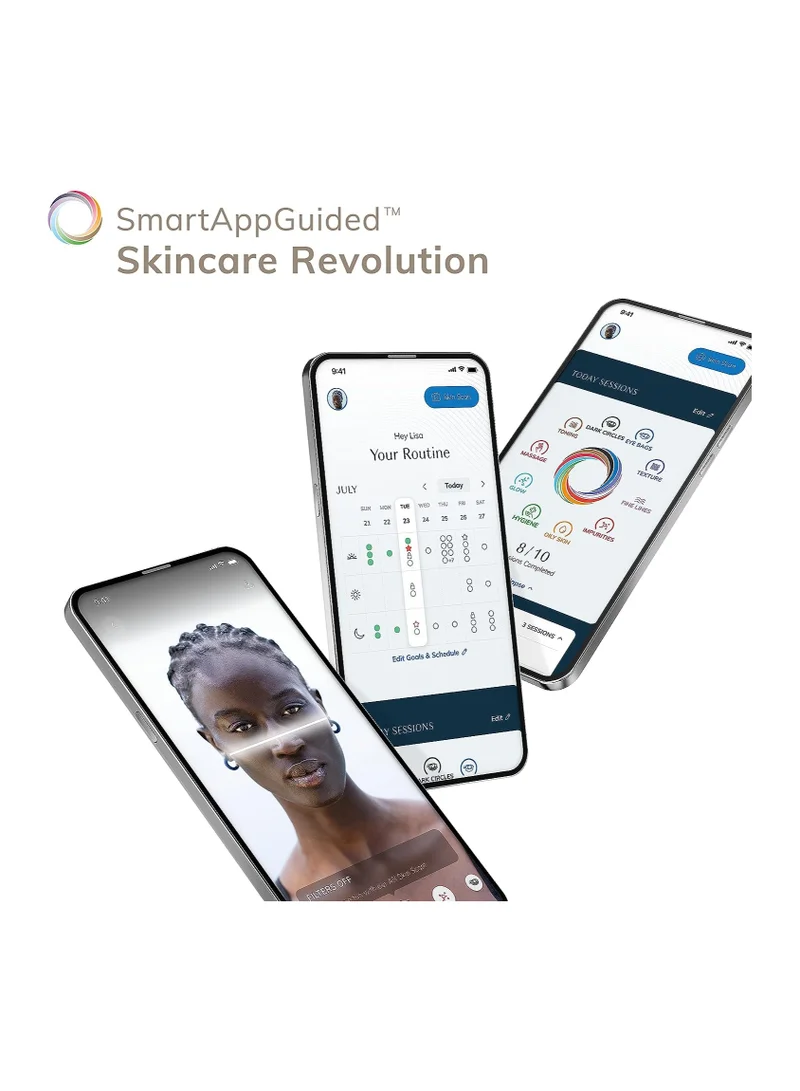 جيسكي مزيل الرؤوس السوداء من GESKE SmartAppGuided MicroDermabrasion | 7 في 1 | مزيل الرؤوس السوداء | منظف ​​المسام الكهربائي | كأس فراغ مبتكر | أداة التجميل | جهاز تنظيف البشرة | جهاز العناية بالبشرة