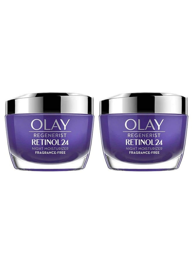 Olay - Olay Olay Regenerist Retinol 24 Night Creamcount 2 X 1.7 Ounce ( Net Wt 3.4 Ounce ) - Image 1