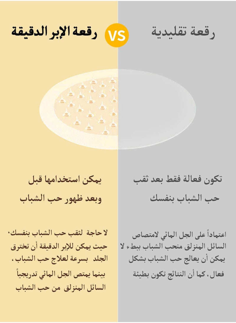 Muhratii - MUHRATII Microdart Acne Patch - Microneedle Pimple Patch Contains  322 Microdart and Hyaluronate Salicylic Acid Use for Blemish,Zit,Acne - 18 Patches - Image 1