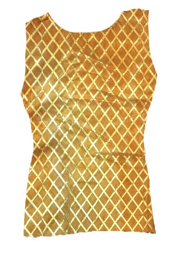 HIBA CREATIONS Baby Girl Orange and golden gotapatti lehenga choli 4-5 Years - Image 2