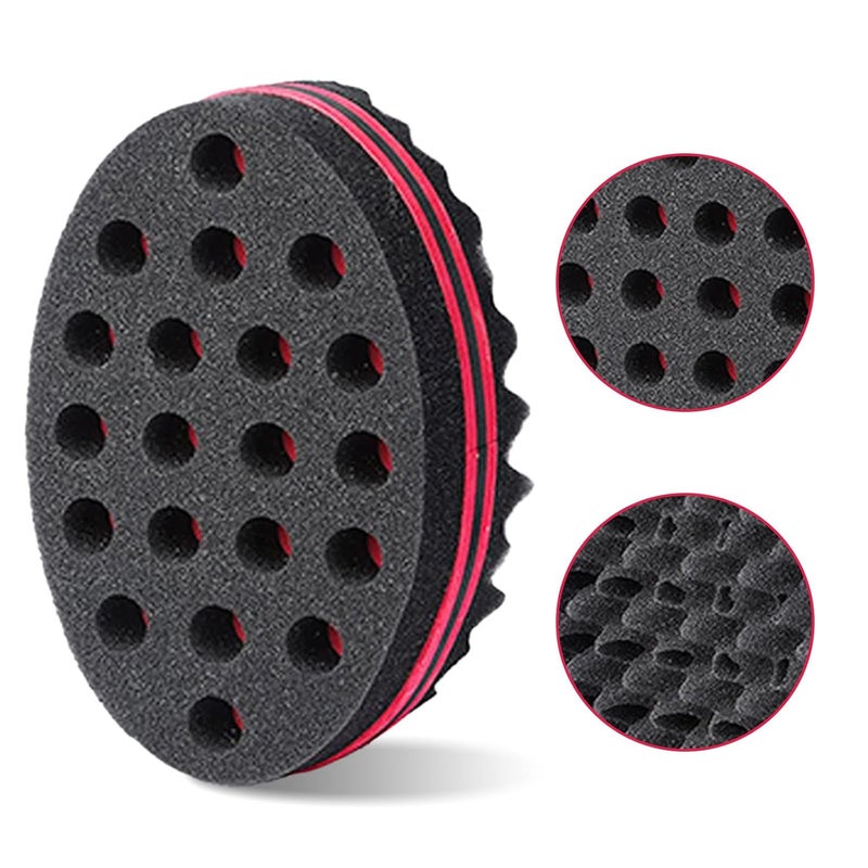 Big Holes Twist Sponge Magic Brush for Afro Curls 1 PACK