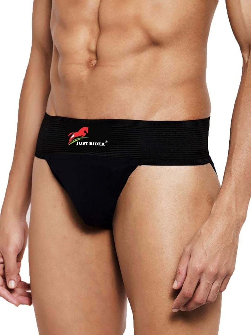 Just Rider Gym Supporter for Men Sports Underwear for Men for Workout in Gym Stretchable Cotton Supporter for Gym Workout for Men Quick Dry, Moisture Wicking Supporter for Cricket, Gym, Running (M) - Image 2