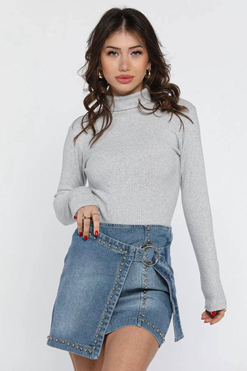 Gülseli Gulseli Turtleneck Ribbed Body Blouse - Image 1