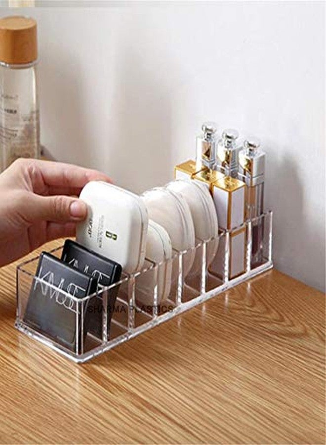 SHARMA PLASTICS Sleek Compact Holder makeup holder makeup organizer cosmetic bathroom organizer Made of Clear Acrylic size- 25 X 8.7 X 5 cm - Image 5