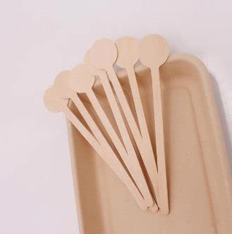 NJ OVERSEAS NJ Wooden Coffee/Cocktail Drink Stirrers, Disposable Biodegradable Milk Drink Stirrers for Beverages, Wooden Cutlery, Wooden eco-Friendly Stirrer, 6 Inches: 100 Pcs. - Image 3
