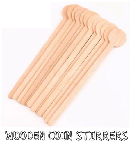 NJ OVERSEAS NJ Wooden Coffee/Cocktail Drink Stirrers, Disposable Biodegradable Milk Drink Stirrers for Beverages, Wooden Cutlery, Wooden eco-Friendly Stirrer, 6 Inches: 100 Pcs. - Image 2