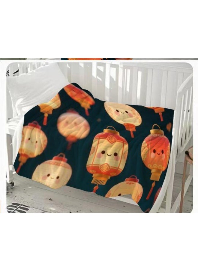 general Children's or student cartoon flannel thin blanket (warm and comfortable, suitable for sleep, games) 100cm*150cm - Image 1