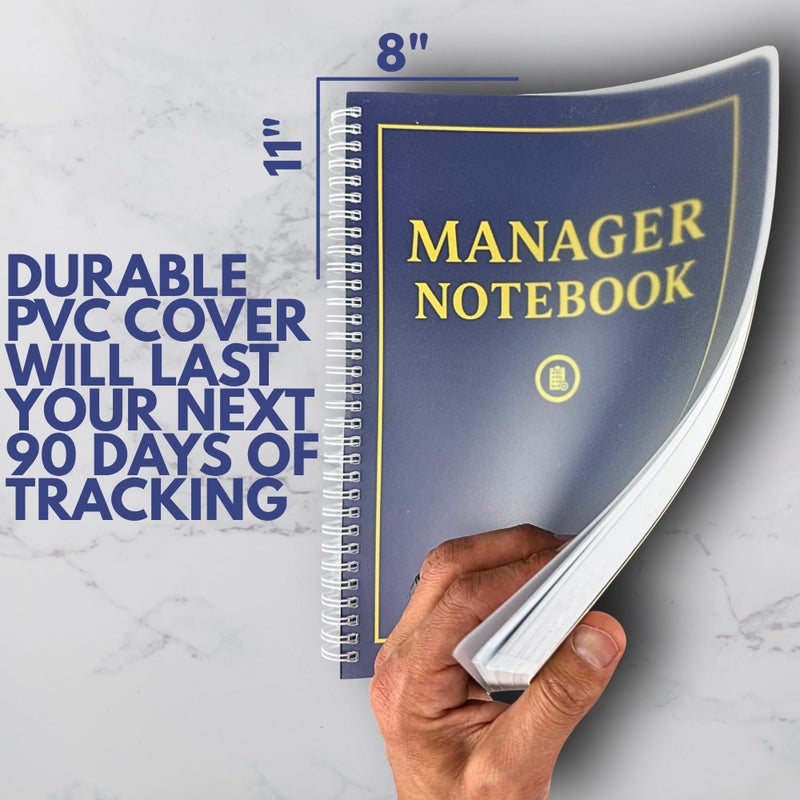 Field Equipt Managerâ€™s 90-Day Planning Journal by Field Equipt â€“ Professional Project Organizer for Work with Daily Activity Logs & Goal Setting â€“ Durable, Spill-Proof Cover for Office & Field Management - Image 4