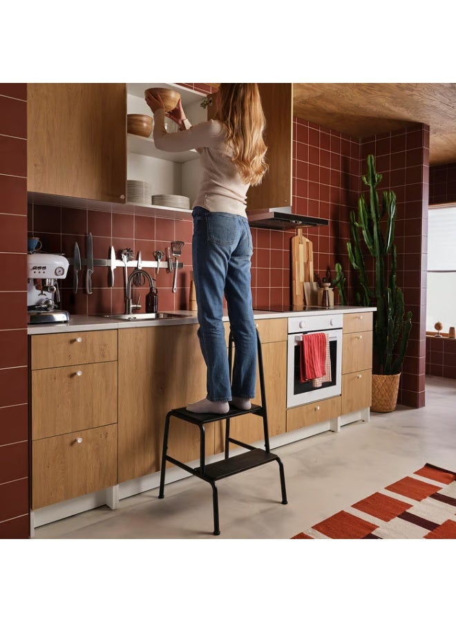 Step stool with handrail, 2-steps, anthracite - Image 3