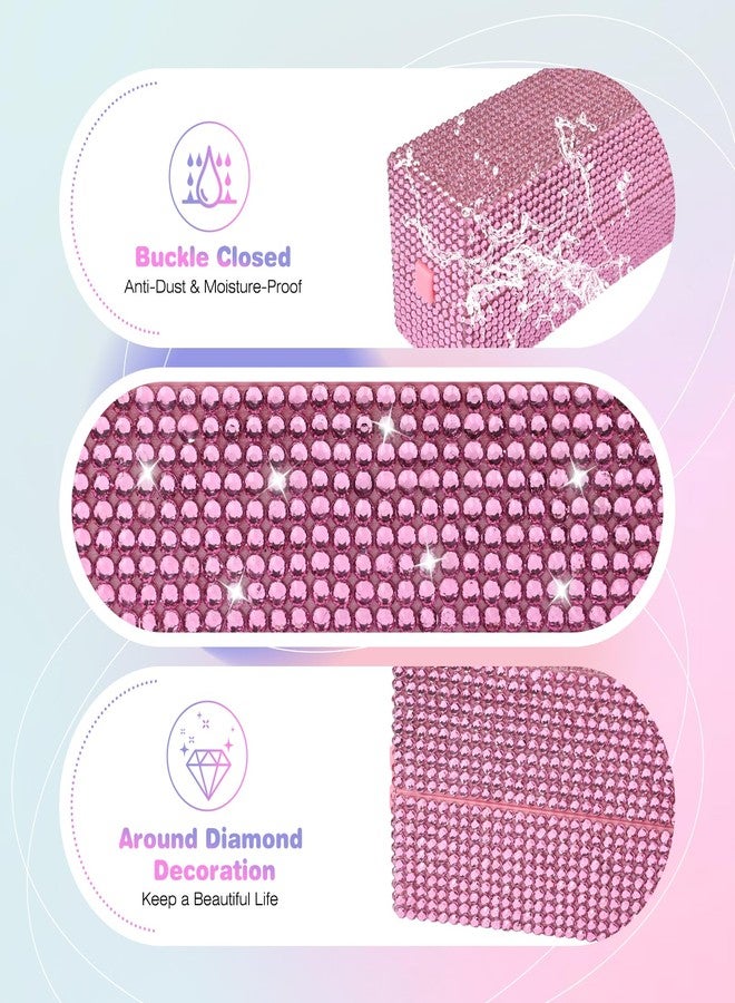 Depvko Nail Drill Bits Holder Box: 30 Holes Rhinestone Drill bit Holder Nail tech for Nail Drill bits Storage Dustproof Stand Displayer Organizer Case for Manicure Tools(Note: Drill bits not Included) Pink - Image 5