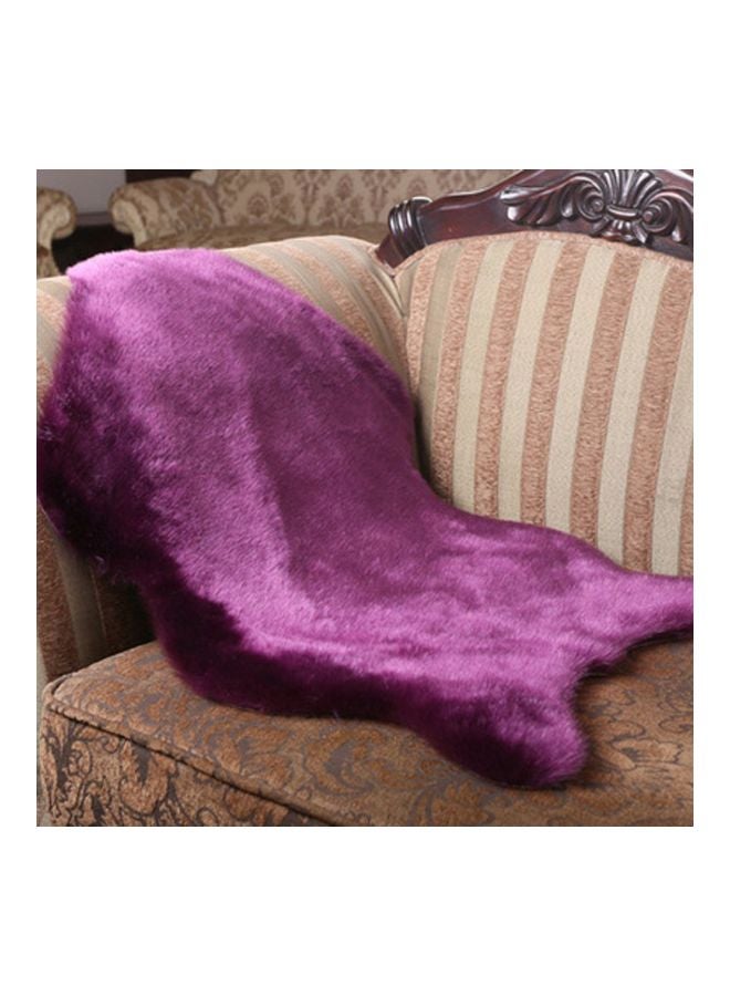 NIBEMINENT Super Soft Imitation Wool Carpet Purple 60cm
