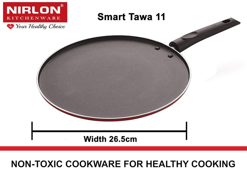 Nirlon Nirlon Non Stick Coated Heat Resistance Pfoa Free Aluminium Cookware Gift Set of 4 Pieces FT12_FP11_ST11_CS24  - Image 4