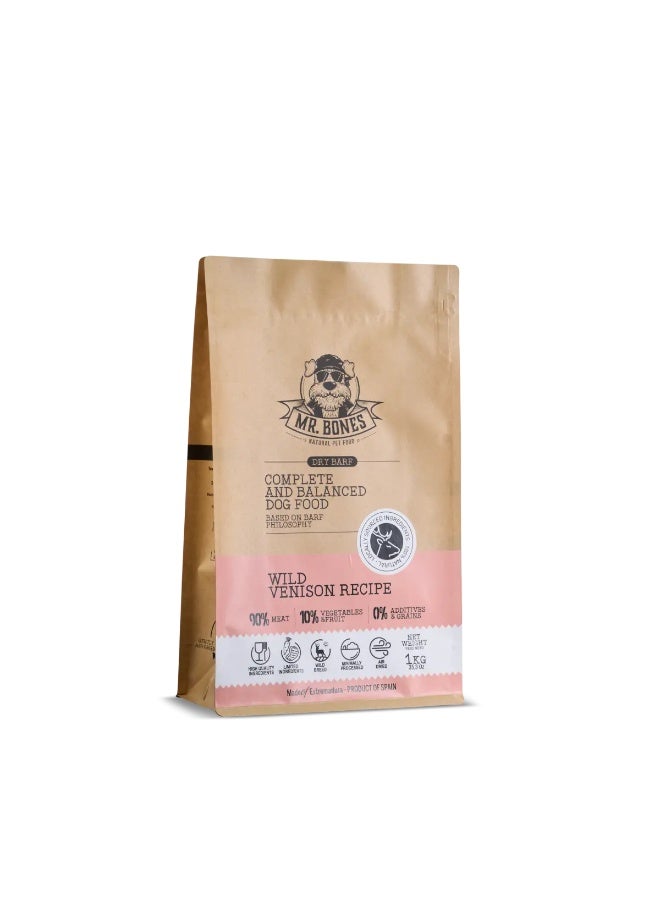 Mr. Bones Dry BARF Wild Venison - Natural Grain Free Dog Food - Image 1