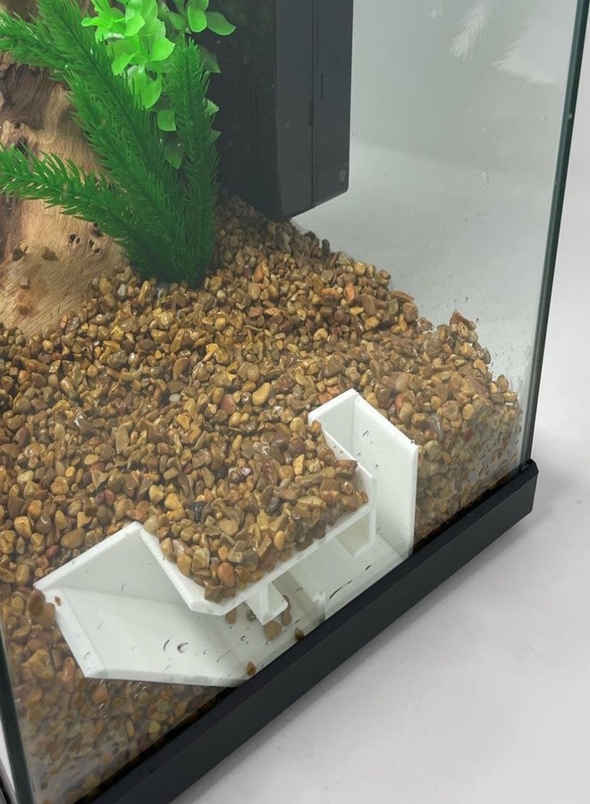 Chatelet Aquarium Underground Tunnel | Fish & Shrimp Hideout for Aquariums | Unique Underground Viewing Tunnel | Made in USA (White) - Image 2