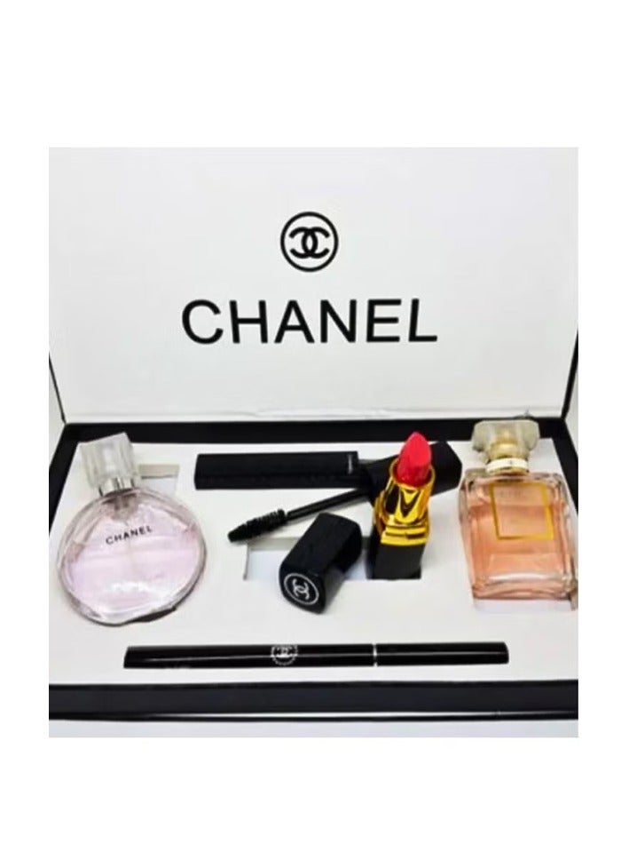 شانيل مجموعة من شنيل نحتوي على مسكرة روج كحل وتحتوي على عطر تشانس وعطر كوكومادموزيل - Image 2