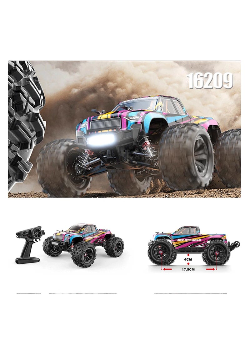 Brushless Rc Hobby Gradetruck 1:16 Scale Radio Controlled Off-Roader Electronic Monster Rtr All Terrain Pink - Image 3