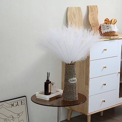 Wertuirk 30pcs White Pampas Grass - 24 Inch Faux Pampas Grass Decor, Artificial Tall Pompas Grass for Wedding Flower Arrangement, Party Decorations, Christmas and Home Decor (White) - Image 4